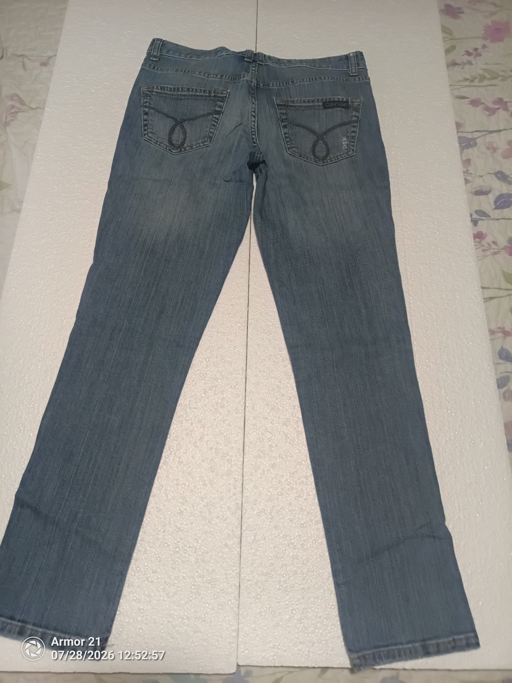 Calvin Klein Jeans faded blue straight-leg denim
